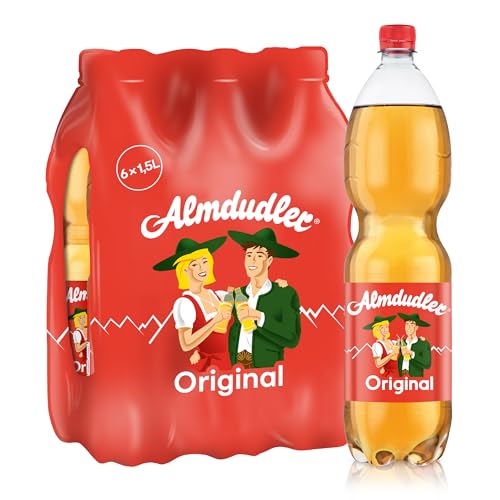 Almdudler Original Alpenkräuterlimonade im Vorratspack (6 x 1,5 l) - Limonade aus natürlichen Alpenkräutern von Almdudler