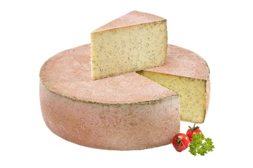 Almgourmet - Tiroelr Zirbenkäse- 2 Stück je 400g - pikanter Schnittkäse mit Zirbennadeln durchzogen - Delikatesse aus den Bergen von Almgourmet