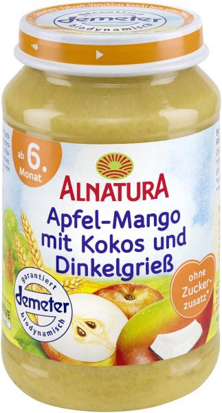 Alnatura Apfel-Mango-Kokos mit Dinkelgrieß von Alnatura