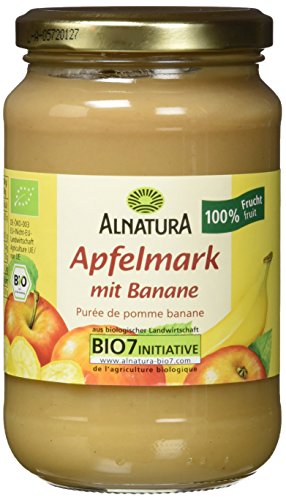 Alnatura Bio Apfelmark mit Banane, vegan, 6er Pack (6 x 360 g) von Alnatura