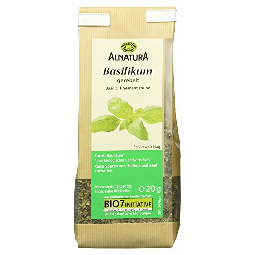 Alnatura Bio Basilikum gerebelt, 20g (1er Pack) von Alnatura