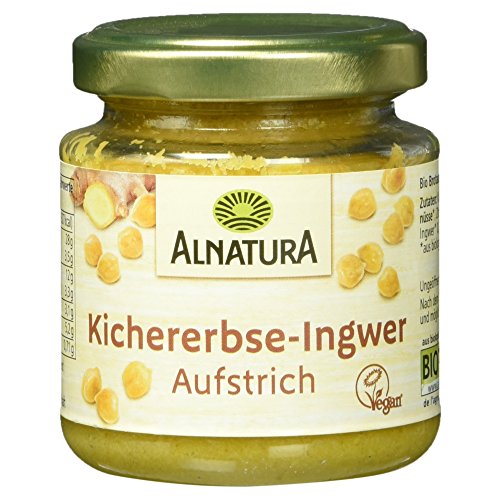 Alnatura Bio Brotaufstrich Kichererbse mit Ingwer, vegan (1 x 120 g) von Alnatura