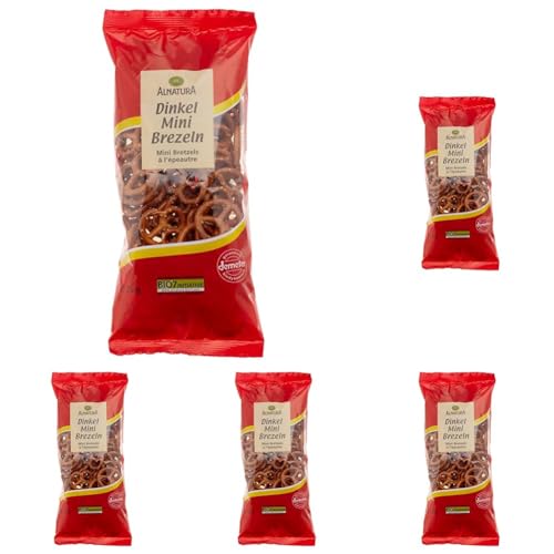 Alnatura Bio Dinkel-Minibrezeln, 75g (Packung mit 5) von Alnatura