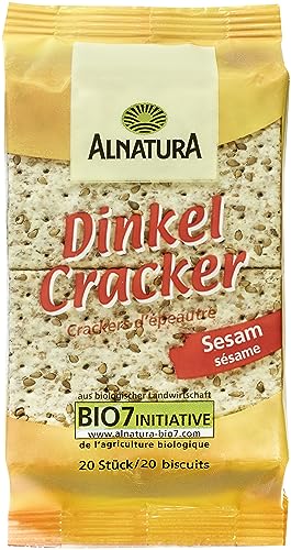 Alnatura Bio Dinkelcracker Sesam, vegan, 12er Pack (12 x 100 g) von Alnatura