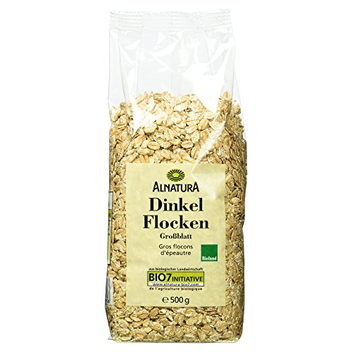 Alnatura Bio Dinkelflocken Großblatt, 6er Pack (6 x 500 g) von Alnatura