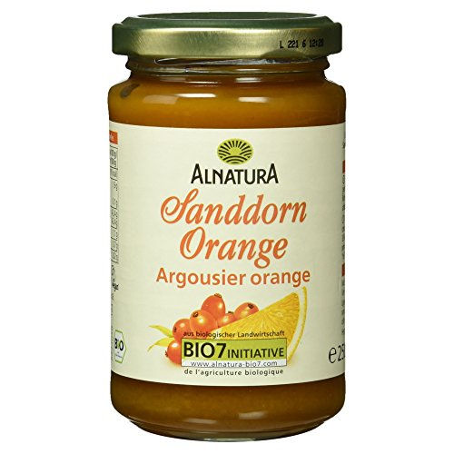 Alnatura Bio Fruchtaufstrich Sanddorn-Orange, vegan, 6er Pack (6 x 250 g) von Alnatura