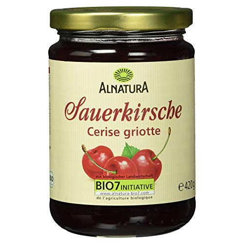 Alnatura Bio Fruchtaufstrich Sauerkirsch, vegan, 6er Pack (6 x 420 g) von Alnatura