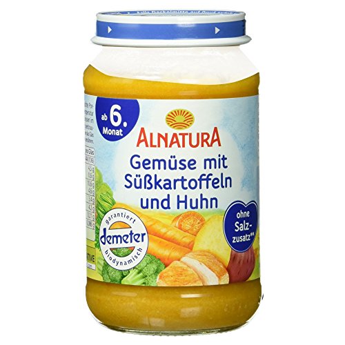 Alnatura Bio Gemüse mit Süßkartoffeln und Huhn, ab dem 6. Monat, 190 g von Alnatura