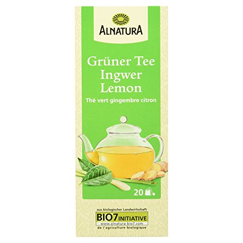 Alnatura Bio Grüner Tee Ingwer Lemon, 20 x 1.5g von Alnatura