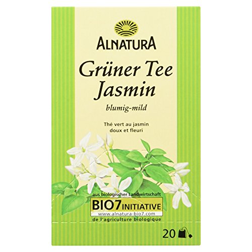 Alnatura Bio Grüner Tee Jasmin, 20 Beutel, 30g von Alnatura