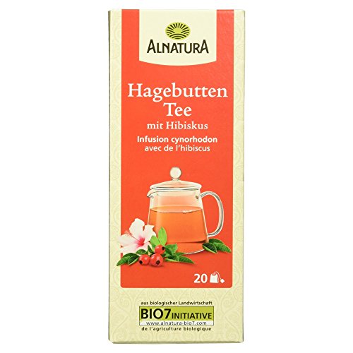 Alnatura Bio Hagebutte Tee mit Hibiskus, 20 Beutel, 50g von Alnatura