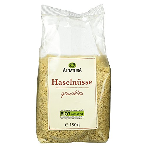 Alnatura Bio Haselnüsse, geröstet und gemahlen, 4er Pack (4 x 150 g) von Alnatura