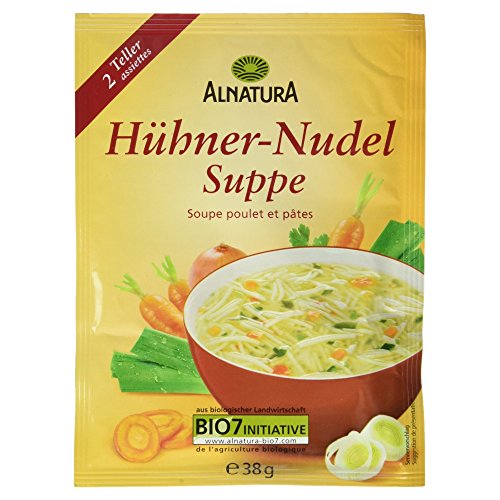 Alnatura Bio Hühner-Nudelsuppe, 15er Pack (15 x 38 g) von Alnatura