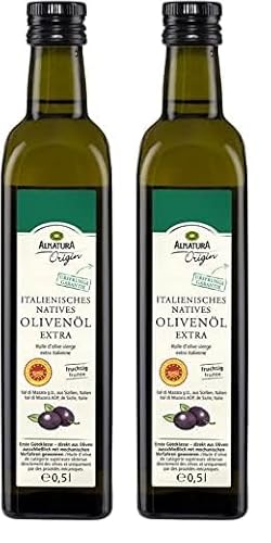 Alnatura Bio Italienisches natives Olivenöl extra, 500ml (Packung mit 2) von Alnatura