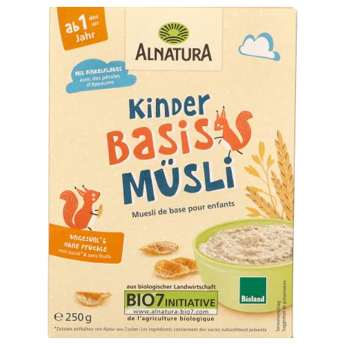 Alnatura Bio Kinder Basis Müsli ab dem 1. Jahr, 250g von Alnatura