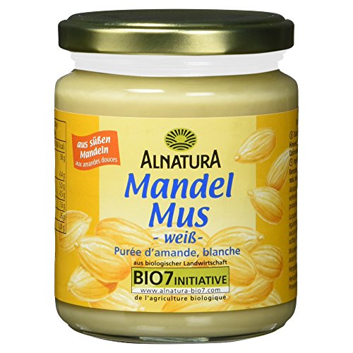 Alnatura Bio Mandelmus Weiß, Vegan, 250g von Alnatura