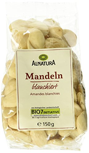 Alnatura Bio Mandeln blanchiert, 6er Pack (6 x 150 g) von Alnatura