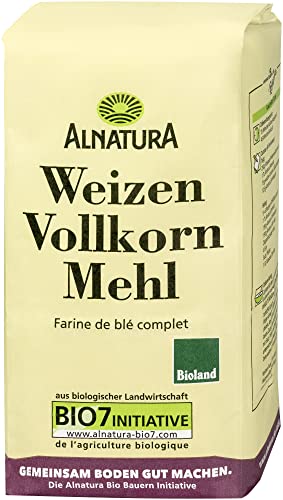 Alnatura Bio Mehl Weizen-Vollkorn, 1 kg von Alnatura