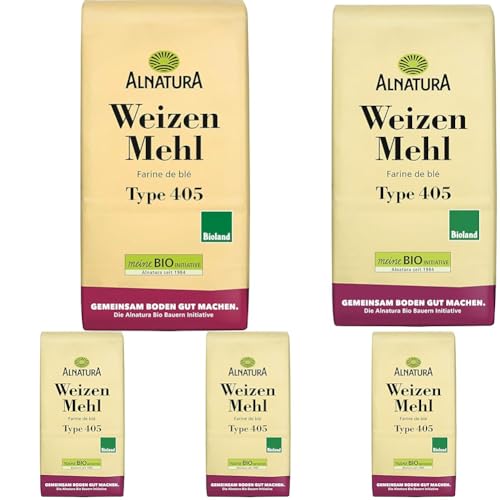 Alnatura Bio MehlWeizen Type 405, 1kg (Packung mit 5) von Alnatura