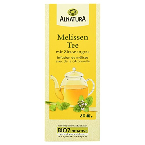 Alnatura Bio Melissen-Tee mit Zitronengras, 20 Beutel, 30g von Alnatura