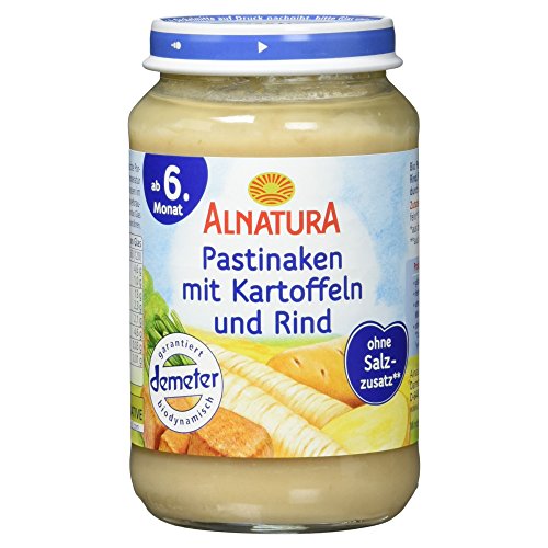 Alnatura Bio Pastinaken mit Kartoffeln und Rind, ab 6. Monat, 6 x 190 g von Alnatura