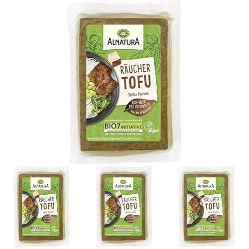 Alnatura Bio Räucher Tofu, 200g (Packung mit 4) von Alnatura