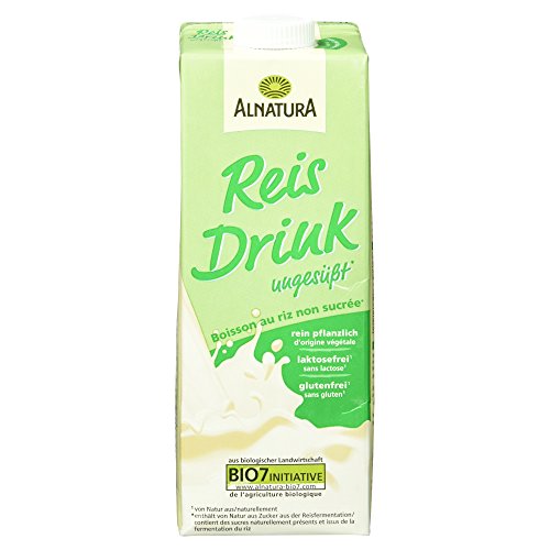 Alnatura Bio Reis-Drink ungesüßt, 1l (Packung mit 6) von Alnatura