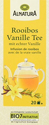 Alnatura Bio Rooibos-Vanille-Tee, 20 Beutel, 6er Pack (6 x 30 g) von Alnatura