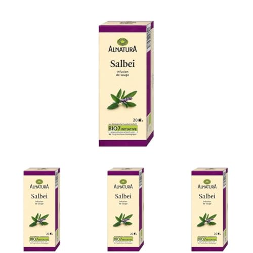 Alnatura Bio Salbei Tee, 20 Beutel, 30g (Packung mit 4) von Alnatura