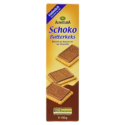 Alnatura Bio Schoko-Butterkeks, Vollmilch, 6er Pack (6 x 130 g) von Alnatura