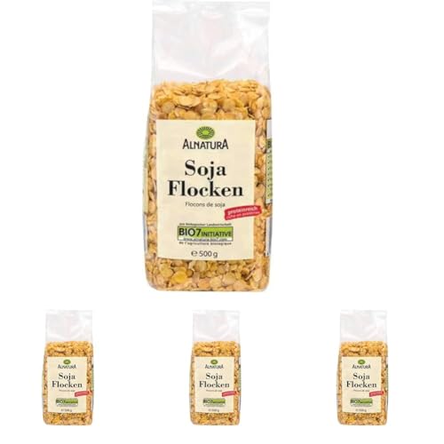 Alnatura Bio Sojaflocken, 500 g (Packung mit 4) von Alnatura