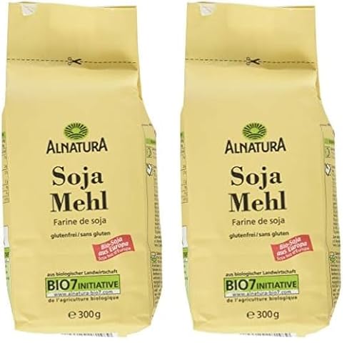 Alnatura Bio Sojamehl glutenfrei, 300 g (Packung mit 2) von Alnatura