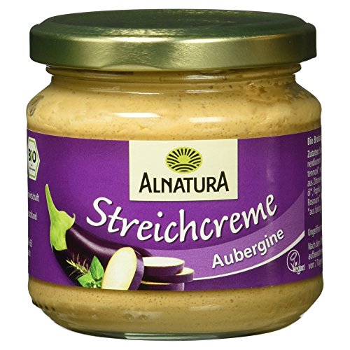 Alnatura Bio Streichcreme Aubergine, vegan, 6er Pack (6 x 180 g) von Alnatura