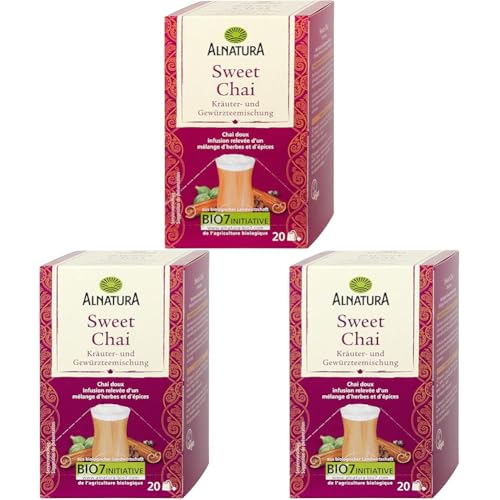 Alnatura Bio Sweet Chai Tee, 20 Beutel, 40g (Packung mit 3) von Alnatura