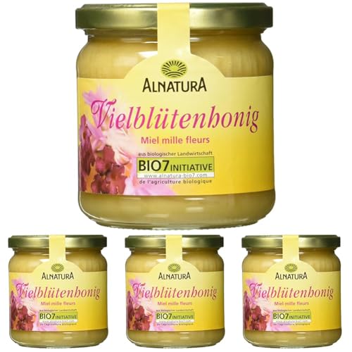 Alnatura Bio Vielblüten-Honig, 500 g (Packung mit 4) von Alnatura