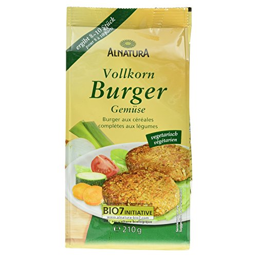 Alnatura Bio Vollkorn-Burger Gemüse, 5er Pack (5 x 210 g) von Alnatura