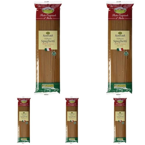 Alnatura Bio Vollkorn Spaghetti, 500g (Packung mit 5) von Alnatura