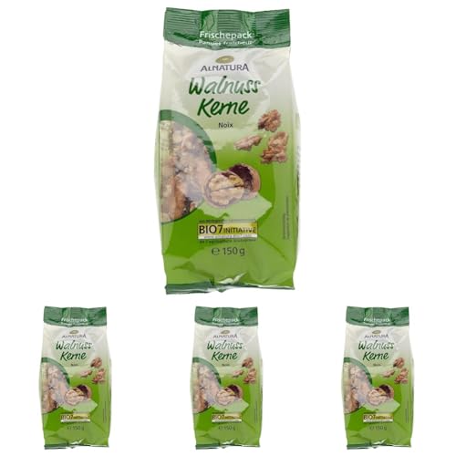 Alnatura Bio Walnusskerne, 150g (Packung mit 4) von Alnatura