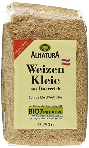 Alnatura Bio Weizenkleie, 6er Pack (6 x 250 g) von Alnatura