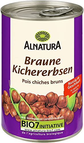 Alnatura Braune Kichererbsen, 1 x 400 g. Abtropfgewicht 1 x 240 g von Alnatura