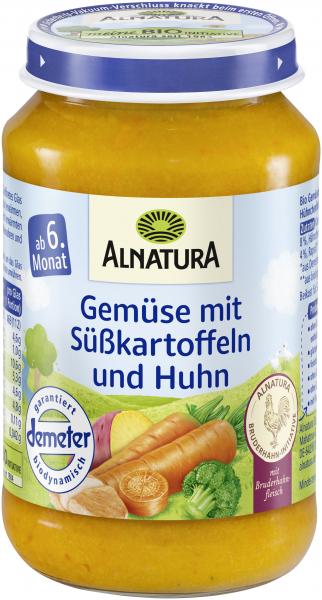 Alnatura Gemüse mit Süßkartoffeln und Huhn von Alnatura