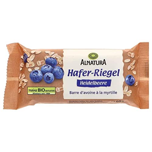 Alnatura Hafer-Riegel, Heidelbeere, 60 g von Alnatura