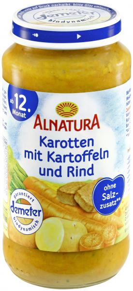 Alnatura Karotten mit Kartoffeln und Rind von Alnatura