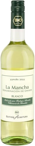 Alnatura La Mancha Blanco 0,75l, trockener Bio-Weißwein aus Spanien 6 x 0,75l von Alnatura