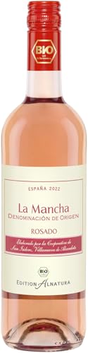 Alnatura La Mancha Rosado 0,75l, trockener spanischer Roséwein in Bio-Qualität, aus Tempranillo-Trauben, vegan 6 x 0,75l von Alnatura