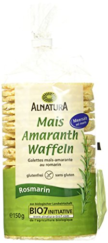 Alnatura Mais-Amaranth-Rosmarin Waffeln, 12er Pack (12 x 150 g) von Alnatura