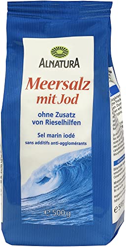 Alnatura Meersalz mit Jod, 500g (Packung mit 6) von Alnatura