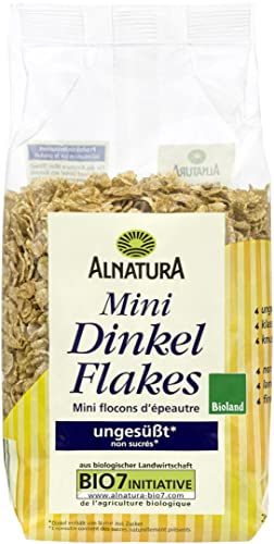 Alnatura Mini Dinkel Flakes - Bio-Qualität – ungesüßt, knusprig - Frühstück , 175 g von Alnatura