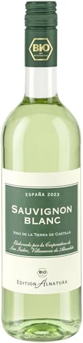 Alnatura Sauvignon Blanc 2023, 0,75l, trockener spanischer Bio-Weißwein 6 x 0,75l von Alnatura