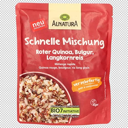 Alnatura Schnelle Mischung Roter Quinoa, Bulgur, Langkornreis, 250 g von Alnatura